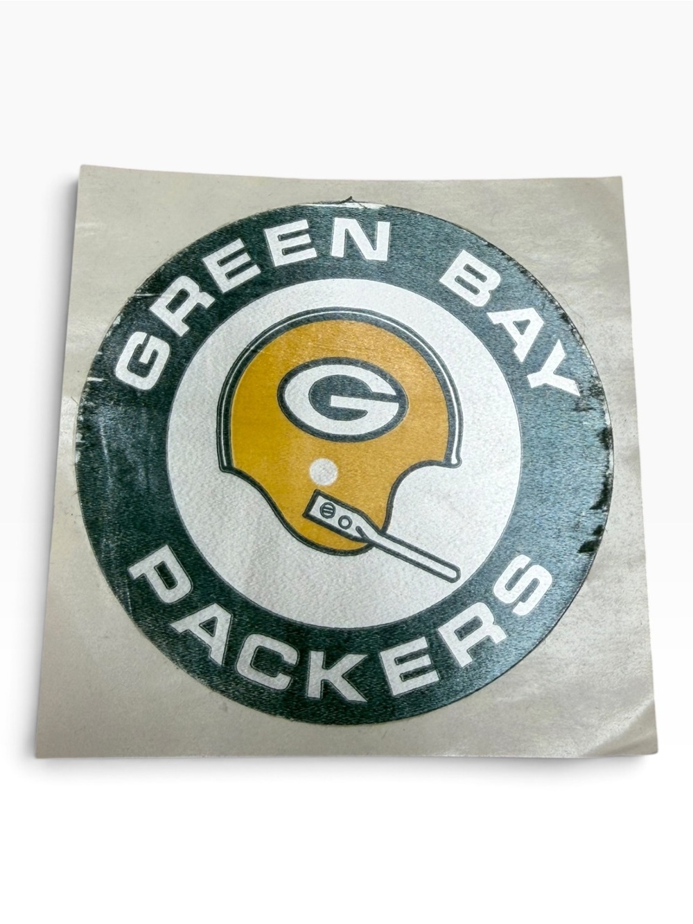 1960s Vintage Green Bay Packers 3” Reflective Helmet Sticker NFL #1